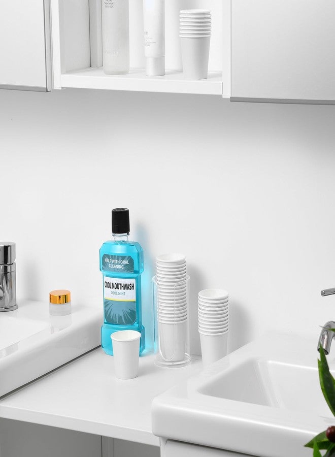 VITVITI 30 PACK Bathroom Mouthwash Cups, Disposable 3.7 OZ Coffee Paper Cup, Small Cup for Mouth Wash/Hot Cold Beverages Liquid/Tea, White - Image 3